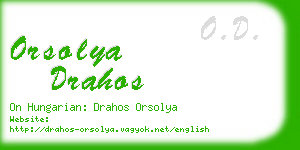 orsolya drahos business card